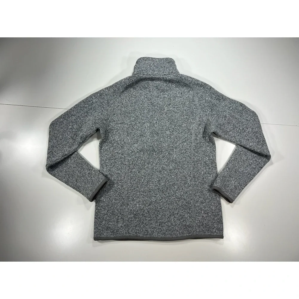 Patagonia Women's Med Better Sweater 1/4 Zip Pullover Big Sky Montana Gray 25618 - Picture 3 of 11
